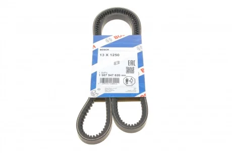 Ремінь генератора MB 508-608 -88/VW T3 1.6-1.7TD -92 (13x1250) BOSCH 1 987 947 620