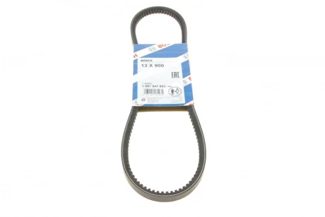 Ремінь генератора Mitsubushi L200 2.5D 01-15/Mazda 323/626 1.3-2.0 79-91 (13x900) BOSCH 1 987 947 653
