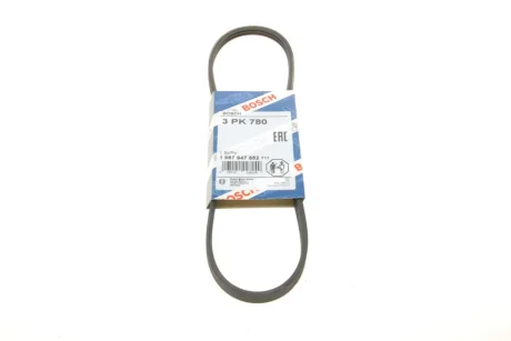 Ремінь генератора Renault 19 1.4 88-95 (3PK780) BOSCH 1 987 947 852