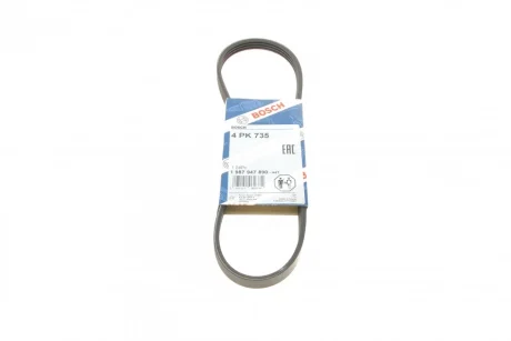 Ремінь генератора Ford Transit 2.0 TDCI 00-06 (4PK735) BOSCH 1 987 947 890