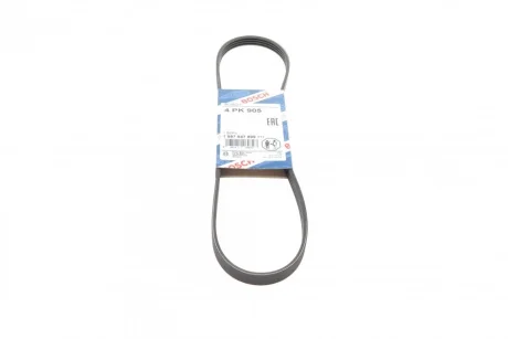 Ремінь генератора Renault Kangoo/Clio 1.2i 97-/Fiat Scudo 1.6i 96-06/Nissan Kubistar 1.2 03- (4PK905) BOSCH 1 987 947 899