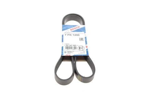 Ремінь генератора Ford Galaxy 2.8i V6/VW Golf III/Passat/Sharan 2.8 VR6 95-00 (7PK1290) BOSCH 1 987 947 995