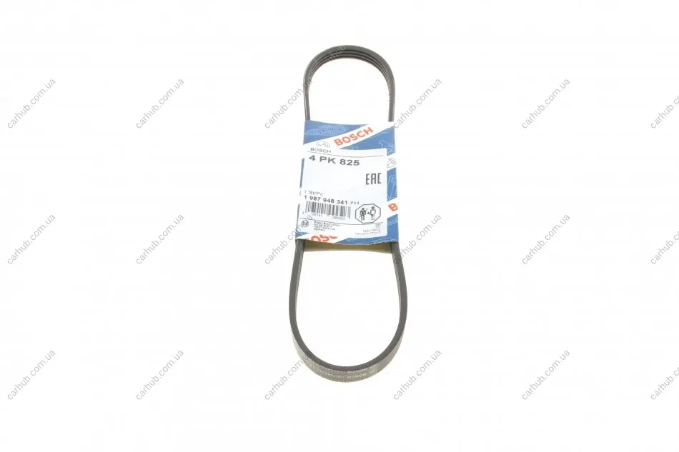 Ремінь генератора Suzuki Swift 1.0i 95-05 (4PK825) BOSCH 1 987 948 341 (фото 1)