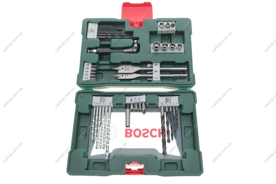 Набір свердл та біт Bosch V-Line Ø2-10 мм 41 од. (шуруповерт кутовий в комплекті) BOSCH 2 607 017 316 (фото 1)
