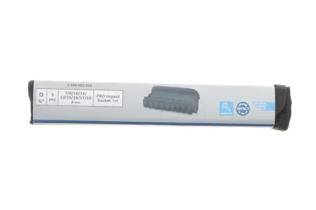 Набір ударних головок 3/8" 7-19 мм 9 шт. BOSCH 2 608 003 036