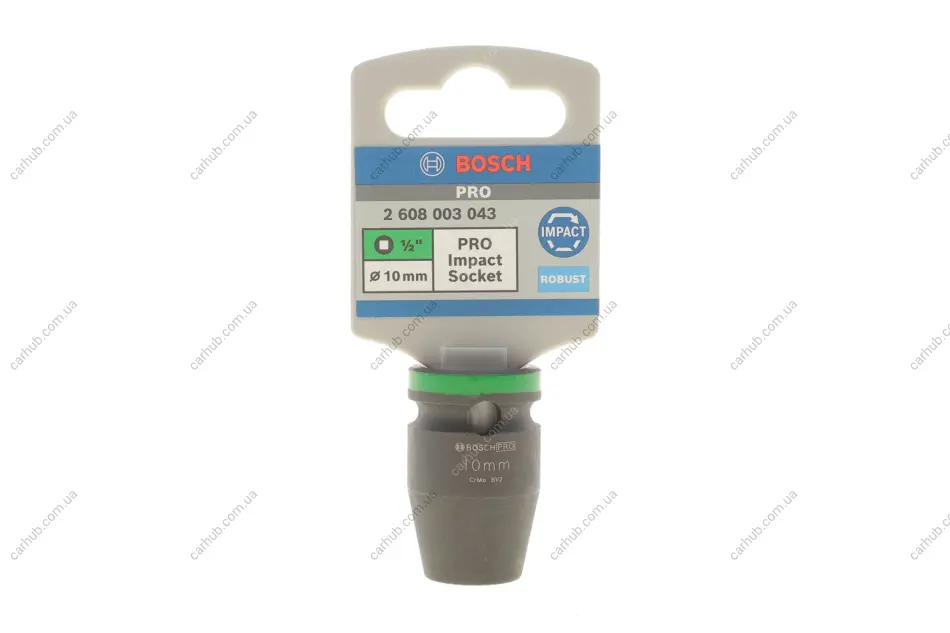 Головка торцева ударна PRO 1/2" 10 мм BOSCH 2 608 003 043 (фото 1)