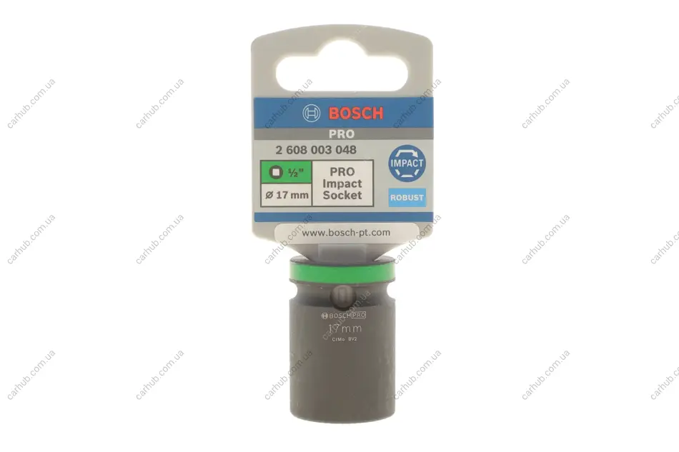 Головка торцева ударна PRO 1/2" 17 мм BOSCH 2 608 003 048 (фото 1)