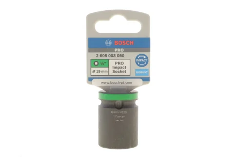 Головка торцева ударна PRO 1/2" 19 мм BOSCH 2 608 003 050