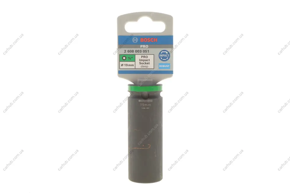 Головка торцева ударна PRO 1/2" 19 мм Long BOSCH 2 608 003 051 (фото 1)