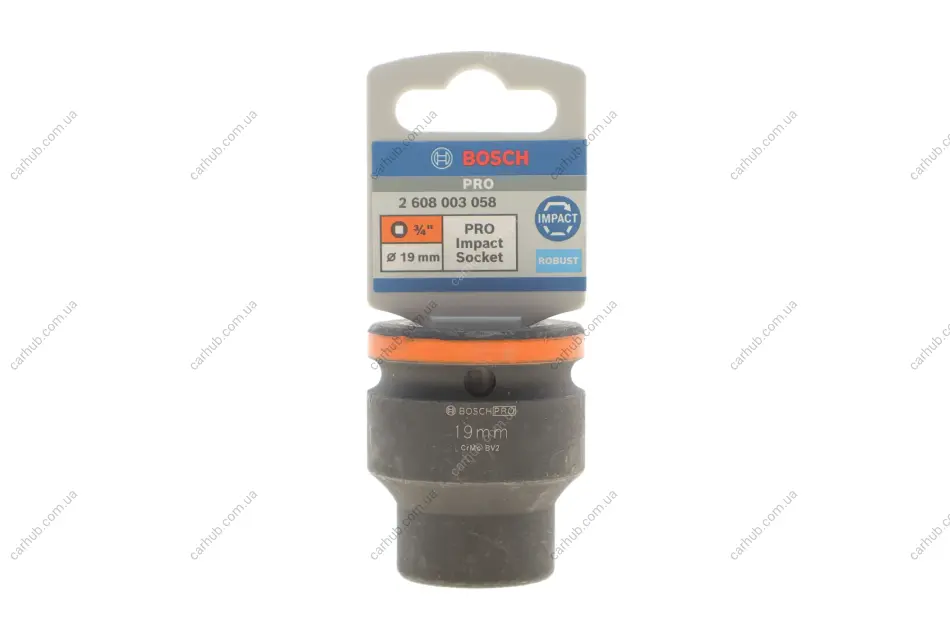 Головка торцева ударна PRO 3/4" 19 мм BOSCH 2 608 003 058 (фото 1)