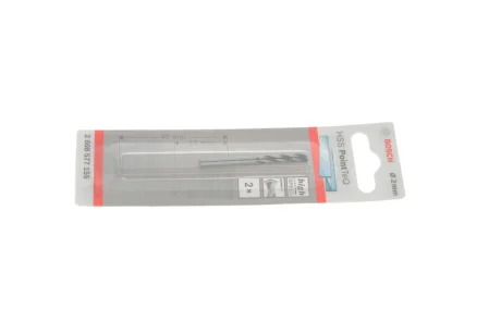Набір свердл HSS PointTeQ Ø2 мм 2 од. BOSCH 2 608 577 155