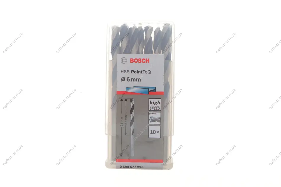Свердло HSS PointTeQ Ø6 мм (10шт) BOSCH 2 608 577 228 (фото 1)