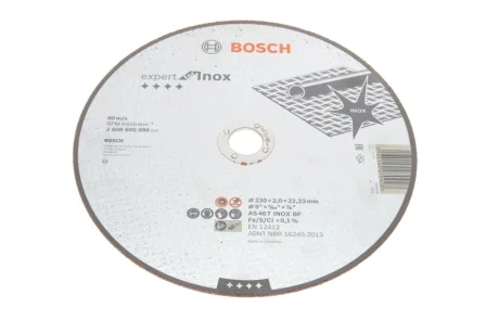 Круг відрізний 230x2x22,23 мм BOSCH 2 608 600 096