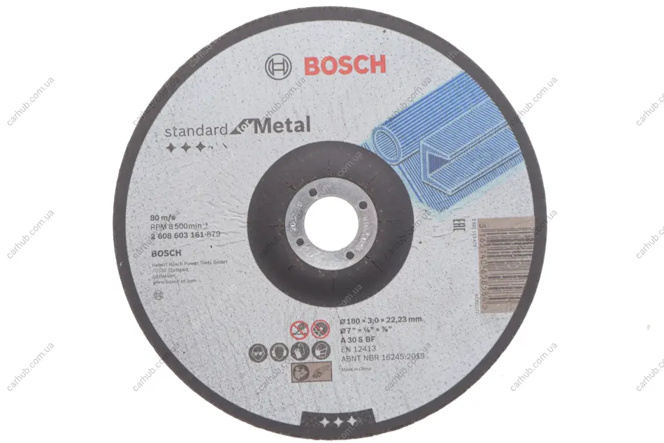 Круг відрізний 180x2x22,23 мм STD Metal Disc BOSCH 2 608 603 161 (фото 1)