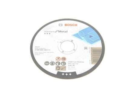 Отличный круг Standard по мет. 125х1. BOSCH 2 608 603 165