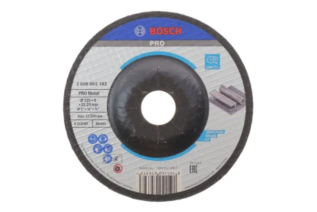 Круг зачисний 125x6x22,23 мм PRO Metal BOSCH 2 608 603 182