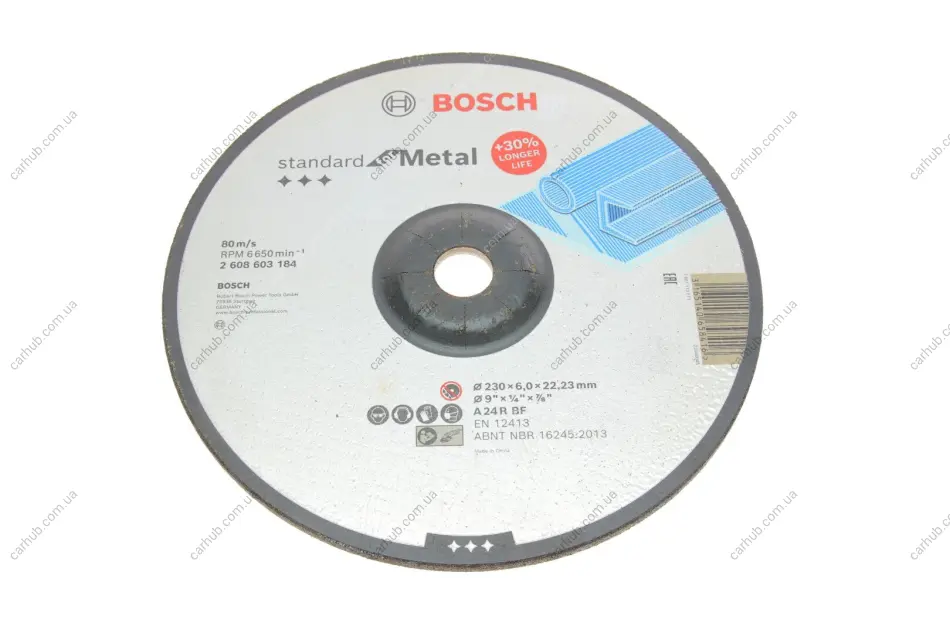 Круг зачисний 230x6x22,23 мм BOSCH 2 608 603 184 (фото 1)