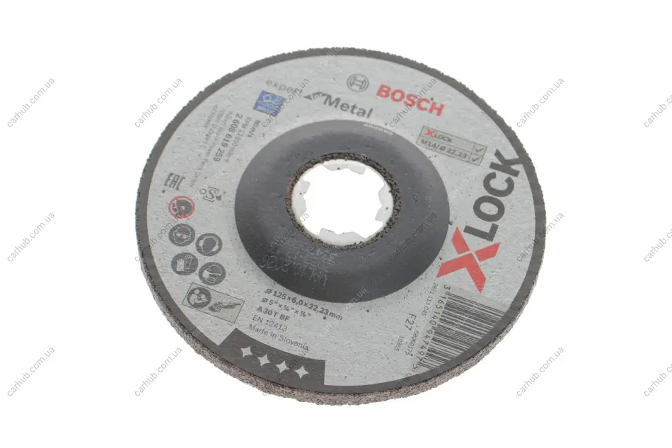 Круг зачисний 125x6x22,23 мм X-LOCK Expert for Metal BOSCH 2 608 619 259 (фото 1)