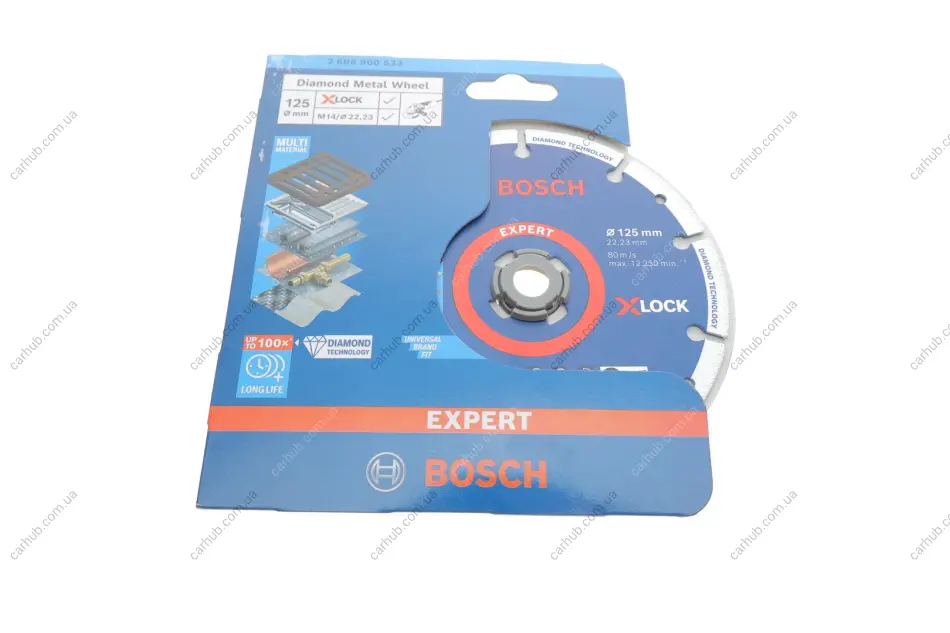 Круг відрізний 125x22,23 мм X-LOCK Diamond Metal Wheel BOSCH 2 608 900 533 (фото 1)