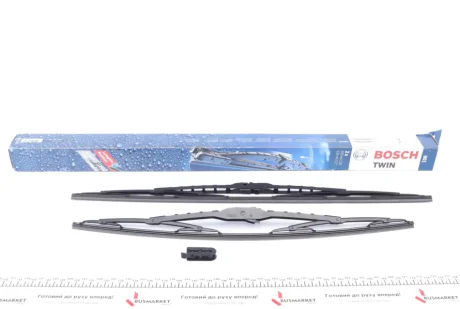 Щітки склоочисника (600/530мм) VW T5 1.9/2.0 TDI 06-15 BOSCH 3 397 001 801