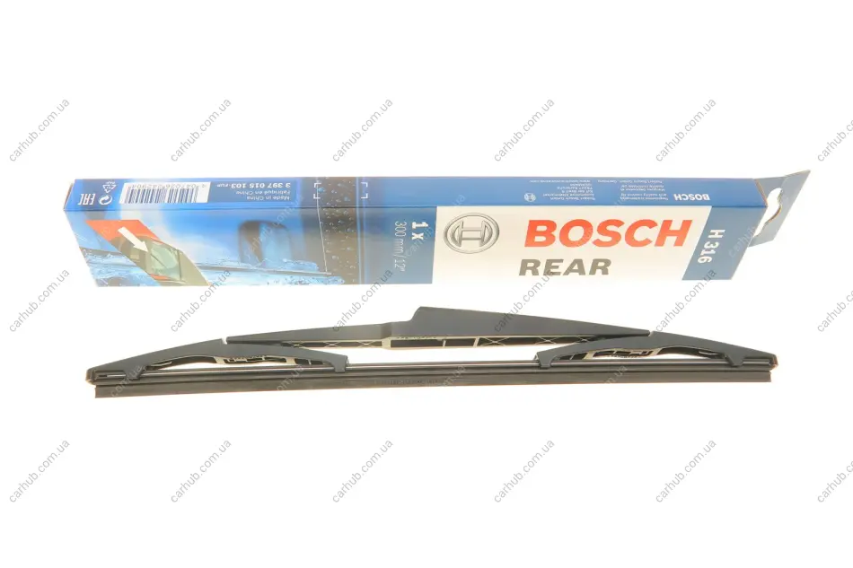 Щітка склоочисника поворотн. задн (1шт) Twin 300мм CHEVROLET SPARK 03.10- BOSCH 3 397 015 103 (фото 1)