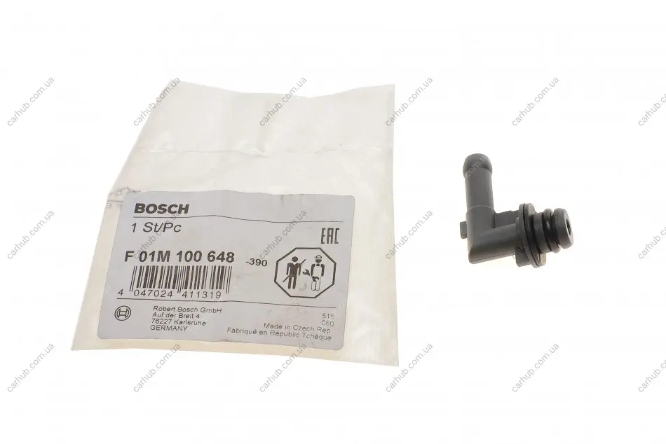 Штуцер насосу паливного Opel Corsa/Meriva 01-10 (Common Rail) BOSCH F 01M 100 648 (фото 1)
