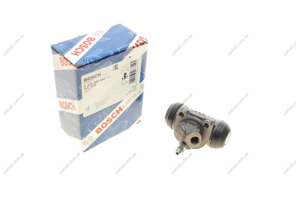 Циліндр гальмівний (задній) Smart Cabrio/Fortwo 0.6/0.7i/0.8cdi 98-07 (R) BOSCH F 026 002 580 (фото 1)
