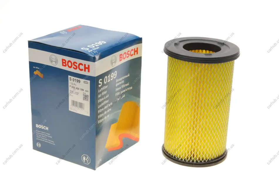 Фільтр повітряний Nissan Frontier/Navara 97-/NP300 2.5dCi 08- BOSCH F 026 400 199 (фото 1)