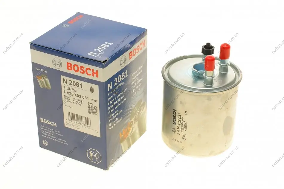 Фільтр паливний Renault Kangoo 1.5DCI 08- (з датчиком) BOSCH F 026 402 081 (фото 1)