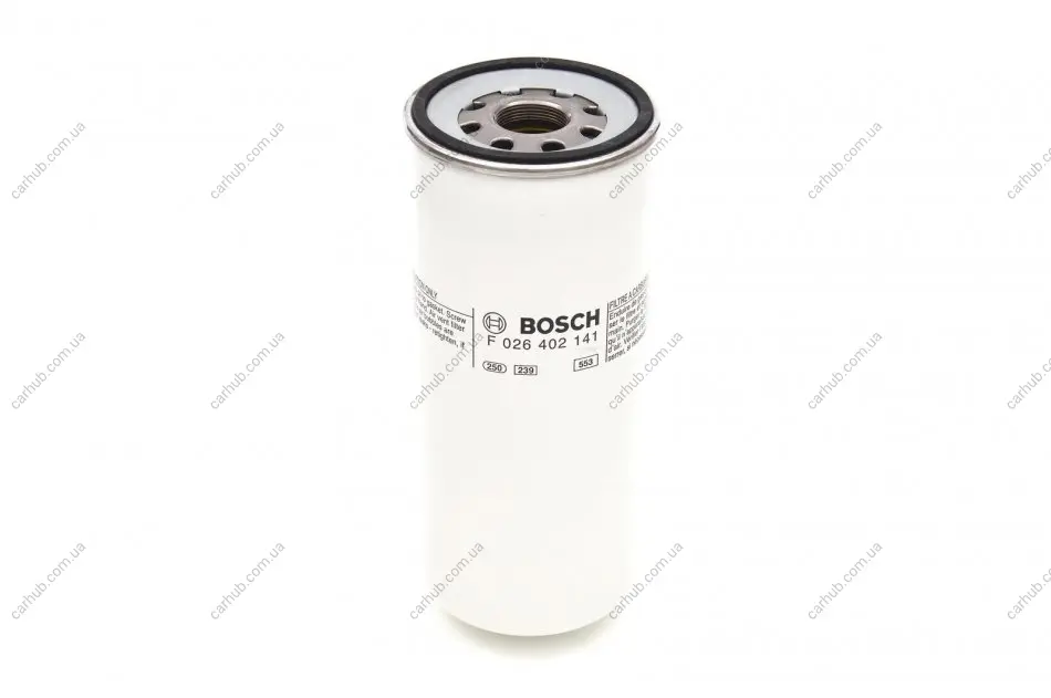 Паливний фільтр RVI KERAX, MAGNUM, PREMIUM 2 VOLVO 7700, 9700, 9900, B13, B9, FH, FH II, FH III, FH12, FH16, FH16 II, FH16 III, FM, FM II, FMX, FMX II, FMX III D11A-330-DXi13 08.93- BOSCH F 026 402 141 (фото 1)