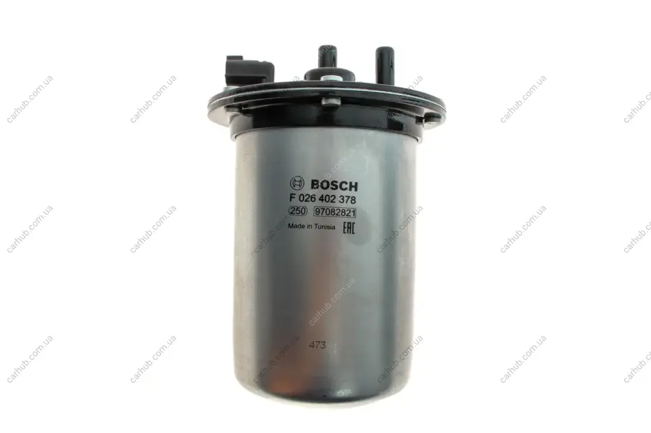 Паливний фільтр NISSAN INTERSTAR, NAVARA NP300, NV300, NV400, PRIMASTAR RENAULT ALASKAN, MASTER III, MASTER IV, TRAFIC III 1.6D/2.0D/2.3D 02.10- BOSCH F 026 402 378 (фото 1)