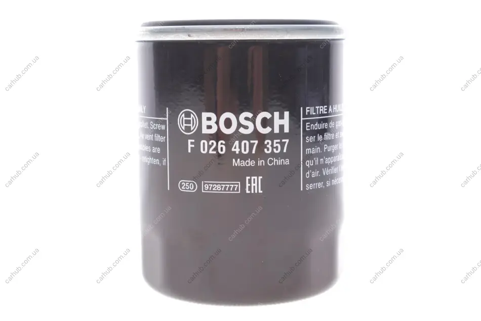 Фільтр масляний Hyundai i10/i20 1.2 08-15 BOSCH F 026 407 357 (фото 1)