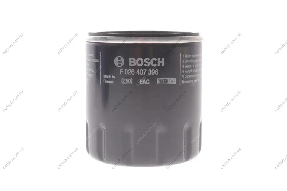 Фільтр масляний Citroen Berlingo/C3/C4/C5 1.9D/2.0HDi 98-05/1.2 PureTech 14-/Jumper 2.0-2.2HDi 01- BOSCH F 026 407 396 (фото 1)