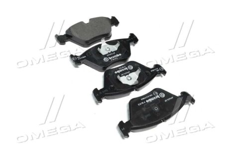 Фото комплект гальмівних колодок з 4 шт. дисків BREMBO P06012 Комплект гальмівних колодок з 4 шт. дисків BREMBO P06012