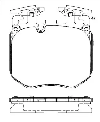 Гальмівні колодки пер. BMW 3 (G20/G28)/X5 (G05/F95) 18- BREMBO P 06 106 (фото 1)