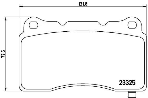 Гальмівні колодки пер. Megane 08-/Tesla Model S/X 12- (Brembo) BREMBO P 09 004 (фото 1)