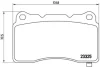 Гальмівні колодки пер. Megane 08-/Tesla Model S/X 12- (Brembo) BREMBO P 09 004 (фото 1)