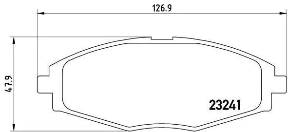 Гальмівні колодки пер. Lanos/Matiz/Spark 97- (AKEBONO) BREMBO P 15 006 (фото 1)