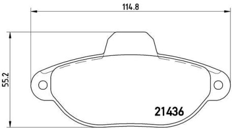 Фото дисковi колодки BREMBO P23096 ДИСКОВI КОЛОДКИ BREMBO P23096