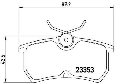 Тормозные колодки, дисковые BREMBO P24047