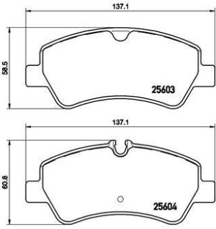 Фото дисковi колодки BREMBO P24160 ДИСКОВI КОЛОДКИ BREMBO P24160