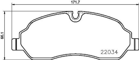 Фото дисковi колодки BREMBO P24171 ДИСКОВI КОЛОДКИ BREMBO P24171