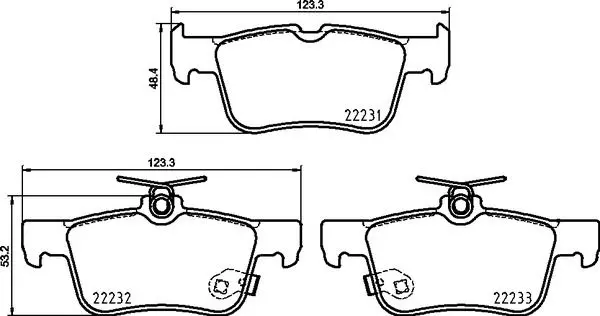 Гальмівні колодки зад. Ford Kuga 12- BREMBO P 24 217 (фото 1)