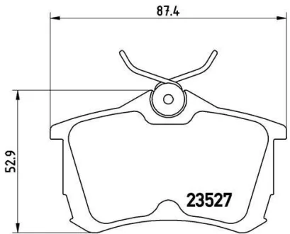 Гальмівні колодки зад. Honda Accord 98-08 (TRW) BREMBO P 28 030