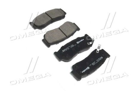 Фото комплект гальмівних колодок з 4 шт. дисків BREMBO P30037 Комплект гальмівних колодок з 4 шт. дисків BREMBO P30037
