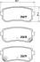 Гальмівні колодки зад. Hyundai i30 07-, Kona 17-, Tucson 18-, Kia Ceed 06-, Sportage 04- (Mando) BREMBO P 30 068 (фото 1)