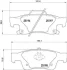 Гальмівні колодки зад. Jeep Grand Cherokee 10- BREMBO P 37 016 (фото 1)