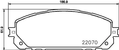 Колодки гальмівні перед. Jeep Cherokee 2.0-3.2 13- BREMBO P 37 021