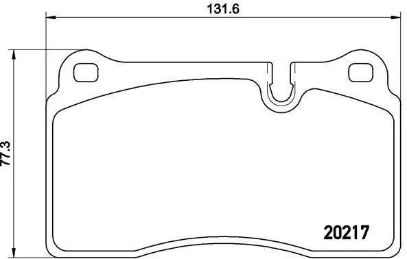 Гальмівні колодки пер. Range Rover 05-12 BREMBO P 44 018 (фото 1)