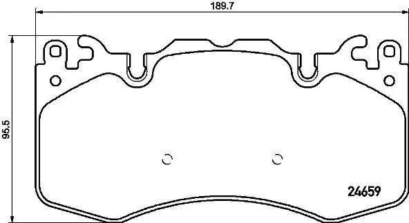 Гальмівні колодки пер. Range Rover 09- (brembo) BREMBO P 44 023 (фото 1)